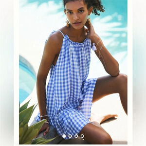 NWOT Maaji purple white Seersucker Magnolia cover up sz sm